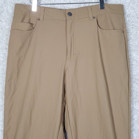 VRST Mens Commuter Pants 34x32 (Fits 33x30) Khaki Stretch Work Travel Casual - Picture 2 of 10